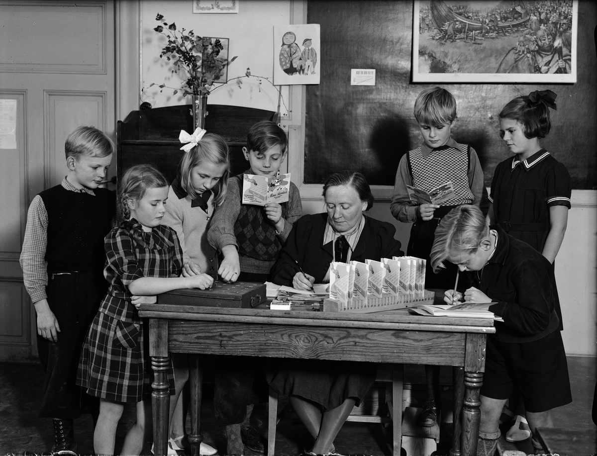 Paul Sandberg, Spardag i skolan, Uppsala 1944