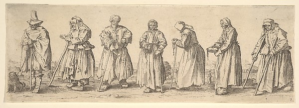 Wenceslaus Hollar, Men and women beggars