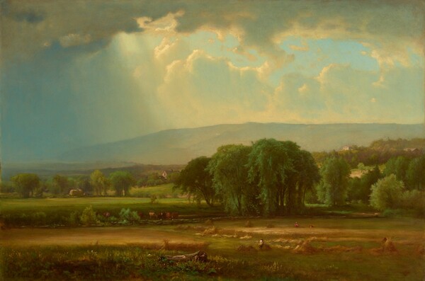 George Inness, Harvest Scene in the Delaware Valley