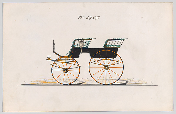Brewster & Co., Design for T-Cart, no. 3455