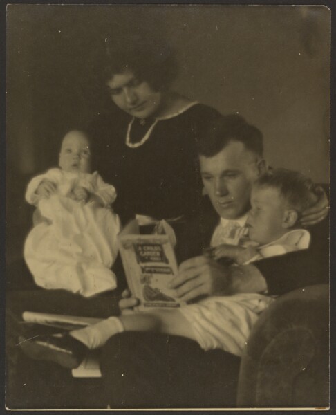 Louis Fleckenstein, [Family Portrait with A Child's Garden of Verses]