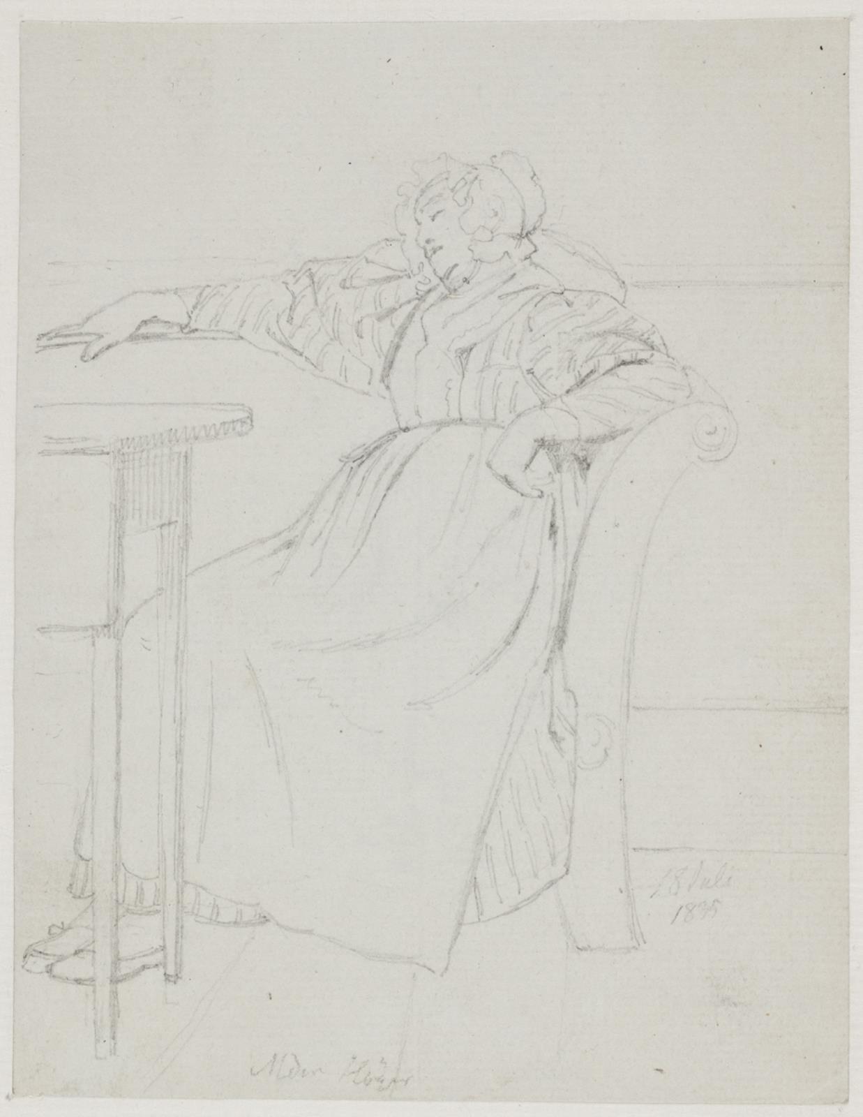 Jørgen Roed, Madam Høyer sovende i et sofahjørne