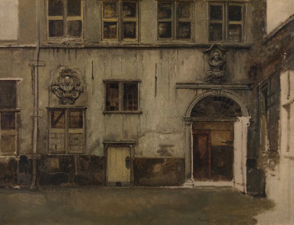 Henri Leys, Courtyard of the house of Christoffel Plantin