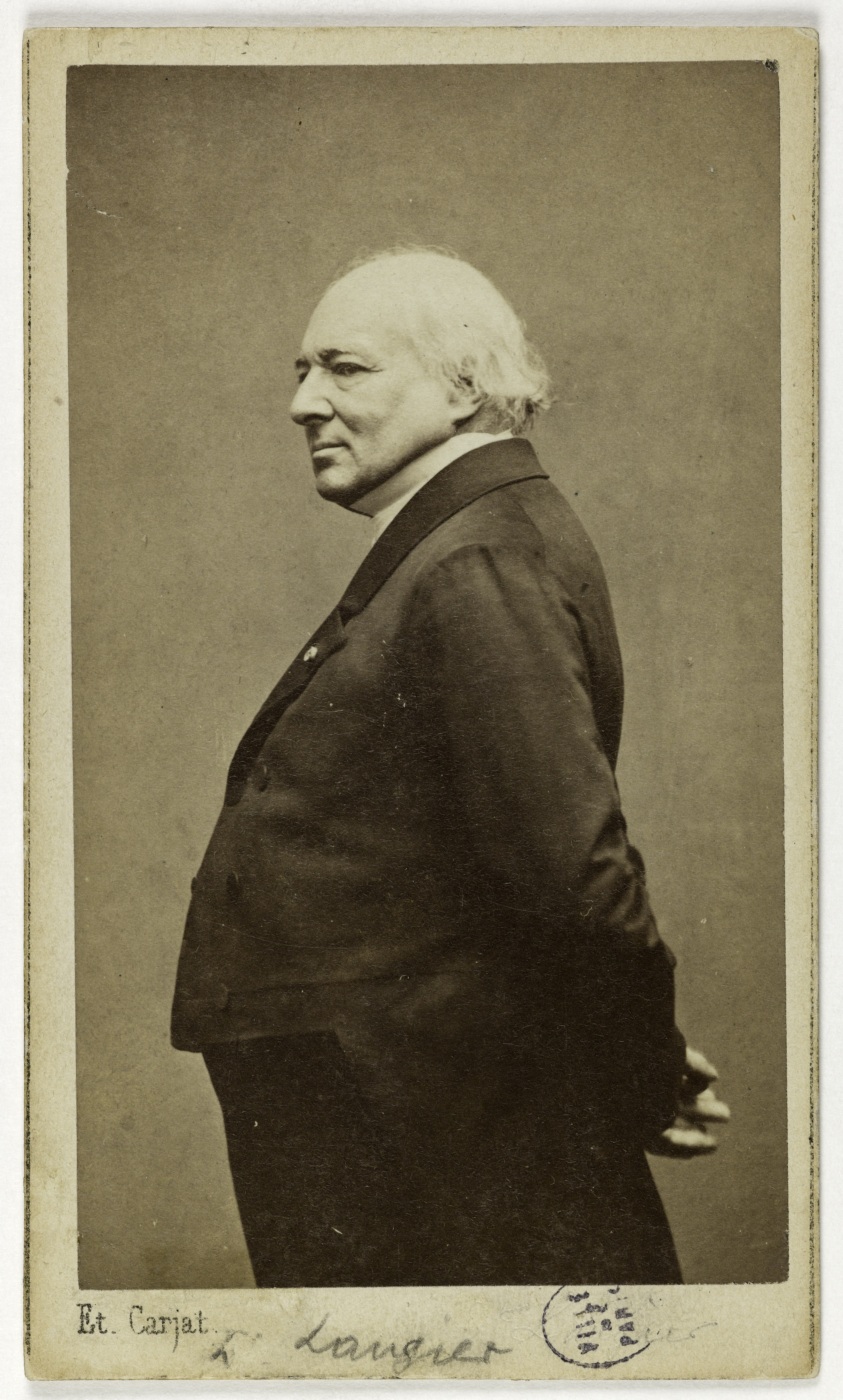 Etienne Carjat, Portrait de Stanislas Laugier, chirurgien et membre de l'Institut.