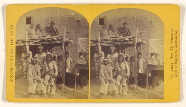 Timothy H. O'Sullivan, Group of Zuni Indians, at their pueblo or town, N.M.