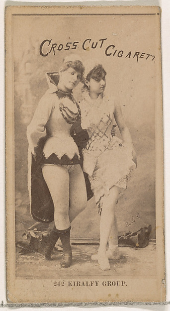 W. Duke, Sons & Co., Card Number 242, Kiralfy Group, from the Actors and Actresses series (N145-2) issued by Duke Sons & Co. to promote Cross Cut Cigarettes