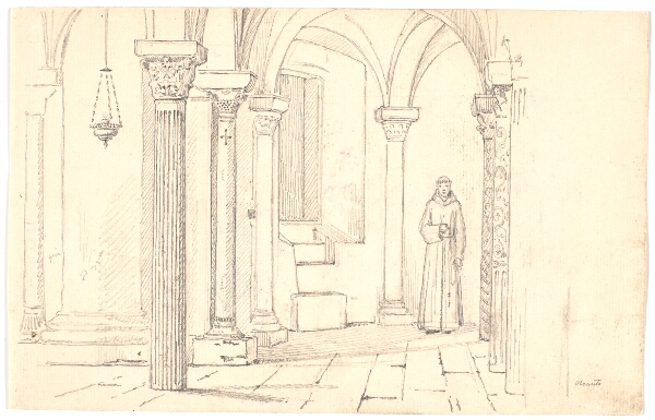 Martinus Rørbye, Domkirkens krypt, Otranto
