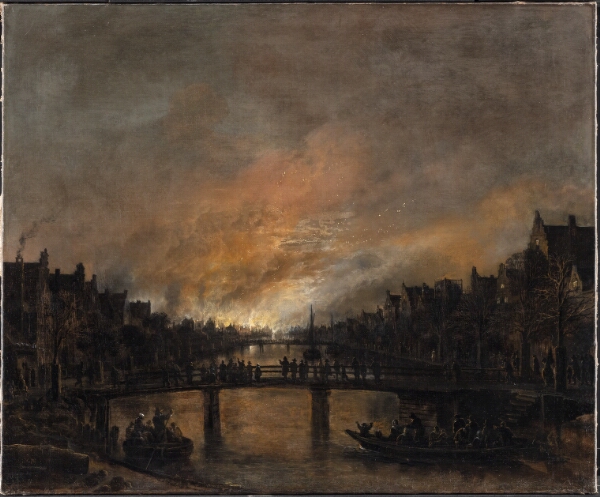 Aert van der Neer, Ildebrand om natten i Amsterdam