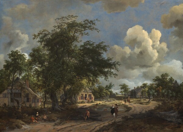 Meindert Hobbema, A View on a High Road