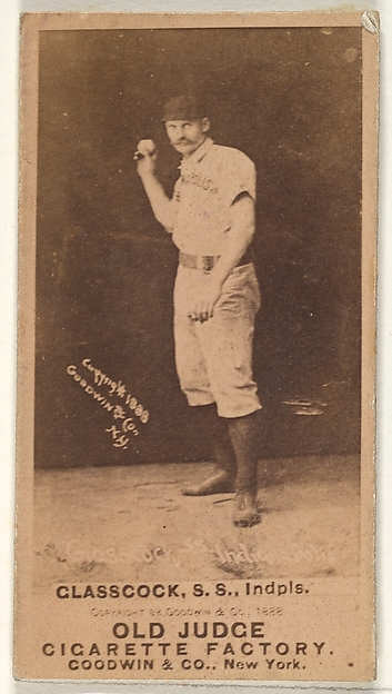 Goodwin & Company, Glasscock, Shortstop, Indianapolis, from the Old Judge series (N172) for Old Judge Cigarettes