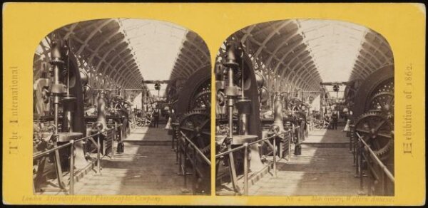 Unknown, Machinery in the Western Annexe at the 1862 Great Exhibition