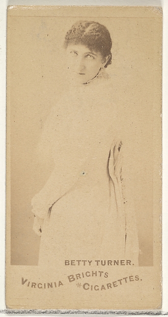 Allen & Ginter, Betty Turner, from the Actors and Actresses series (N45, Type 1) for Virginia Brights Cigarettes