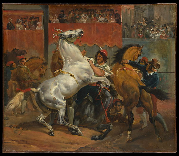 Horace Vernet, The Start of the Race of the Riderless Horses