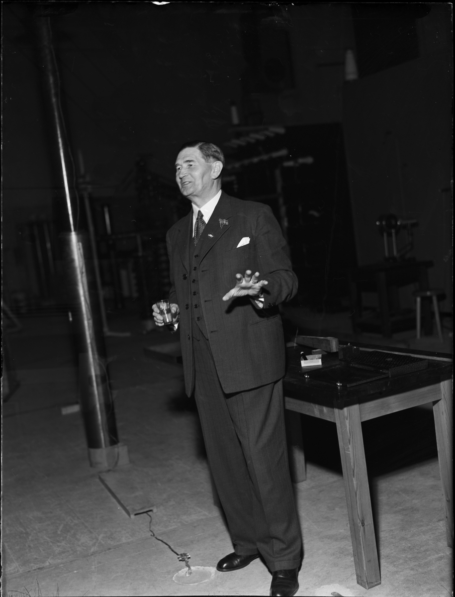 Paul Sandberg, Professor Harald Norinder at Uppsala 1948