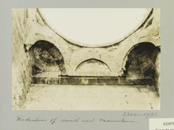 K.A.C. Creswell, Dome pendentives of south-eastern mausoleum in Madrasa al-Zahiriyya, Aleppo