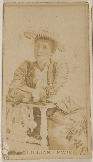 Allen & Ginter, Lillian Lewis, from the Actors and Actresses series (N45, Type 8) for Virginia Brights Cigarettes