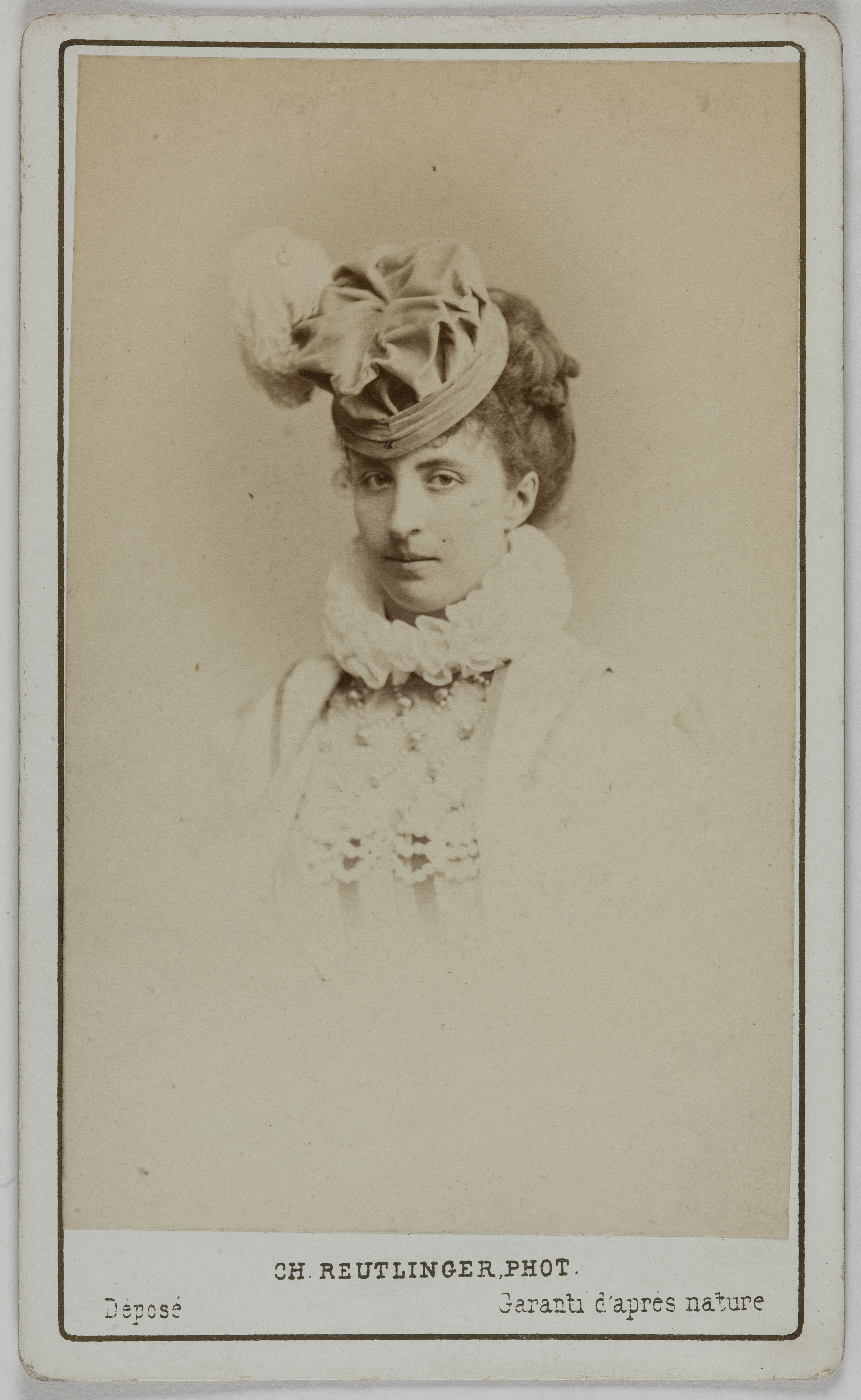 Charles Reutlinger, Portrait de Mlle Balby (actrice ?)