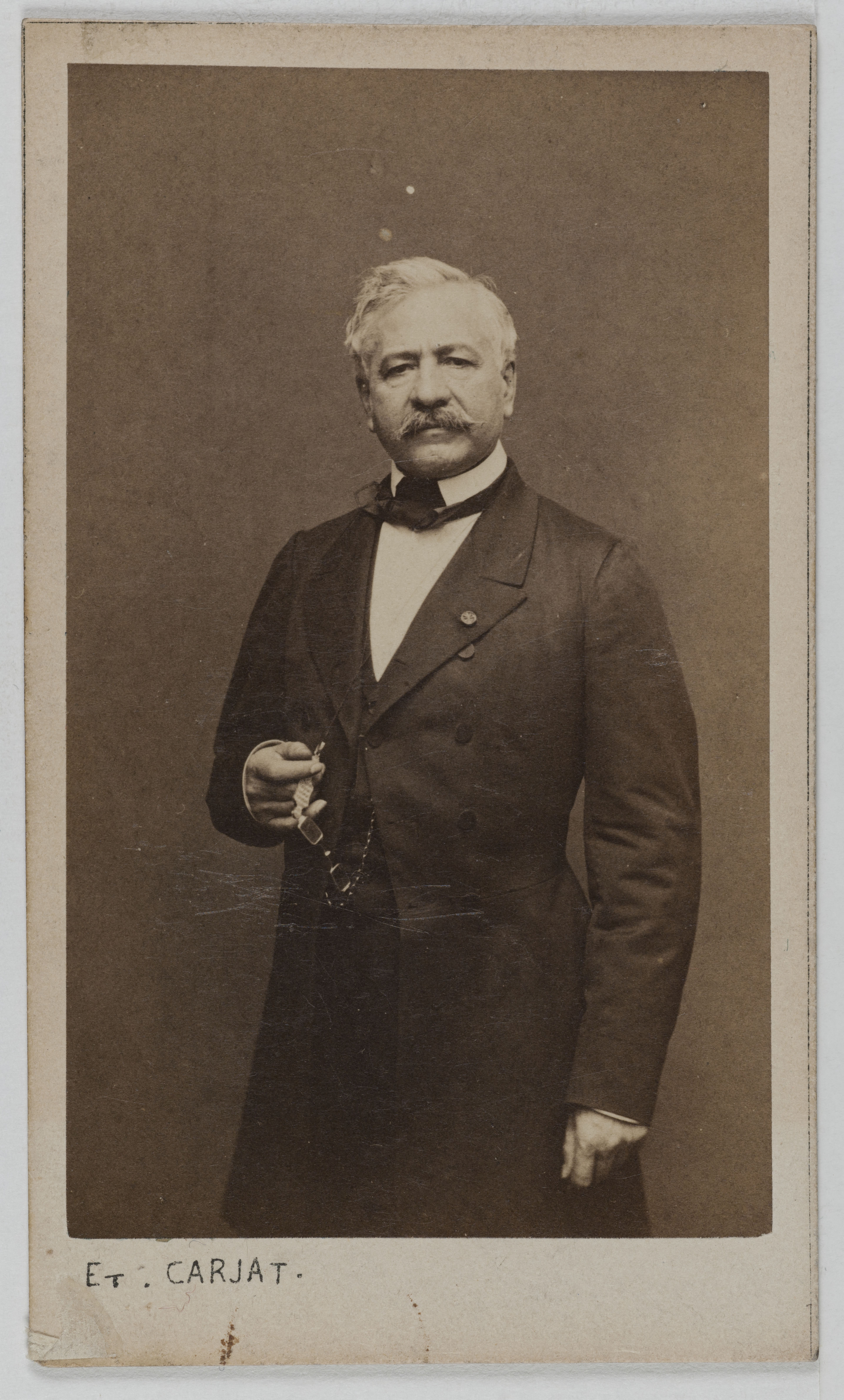 Carjat & Cie, Portrait de Ferdinand de Lesseps, diplomate, président de la Compagnie de l'isthme de Suez et membre de l'Académie française