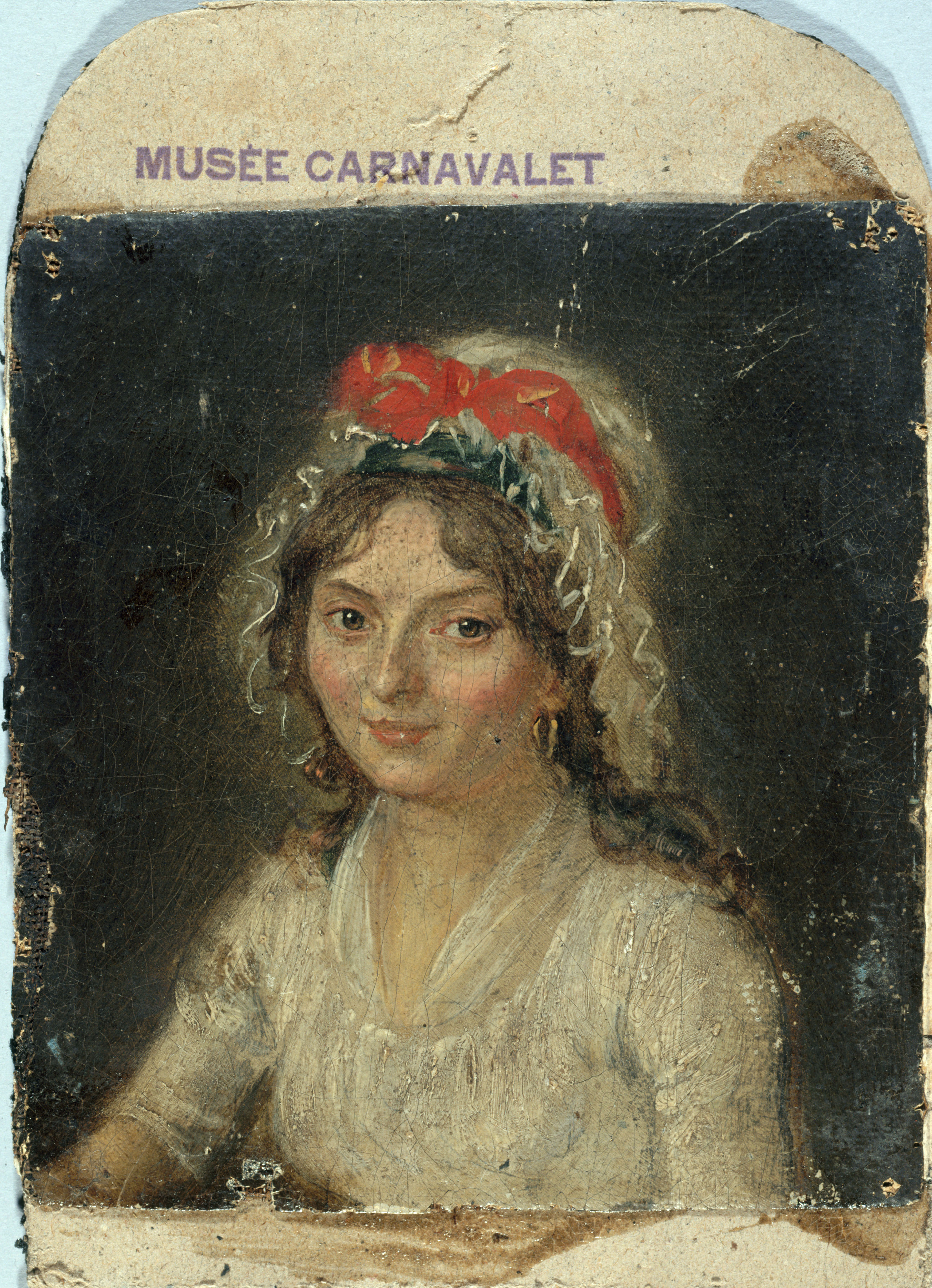 Ecole française, Portrait de femme d'époque révolutionnaire