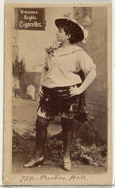Allen & Ginter, Card 750, Pauline Hall, from the Actors and Actresses series (N45, Type 2) for Virginia Brights Cigarettes