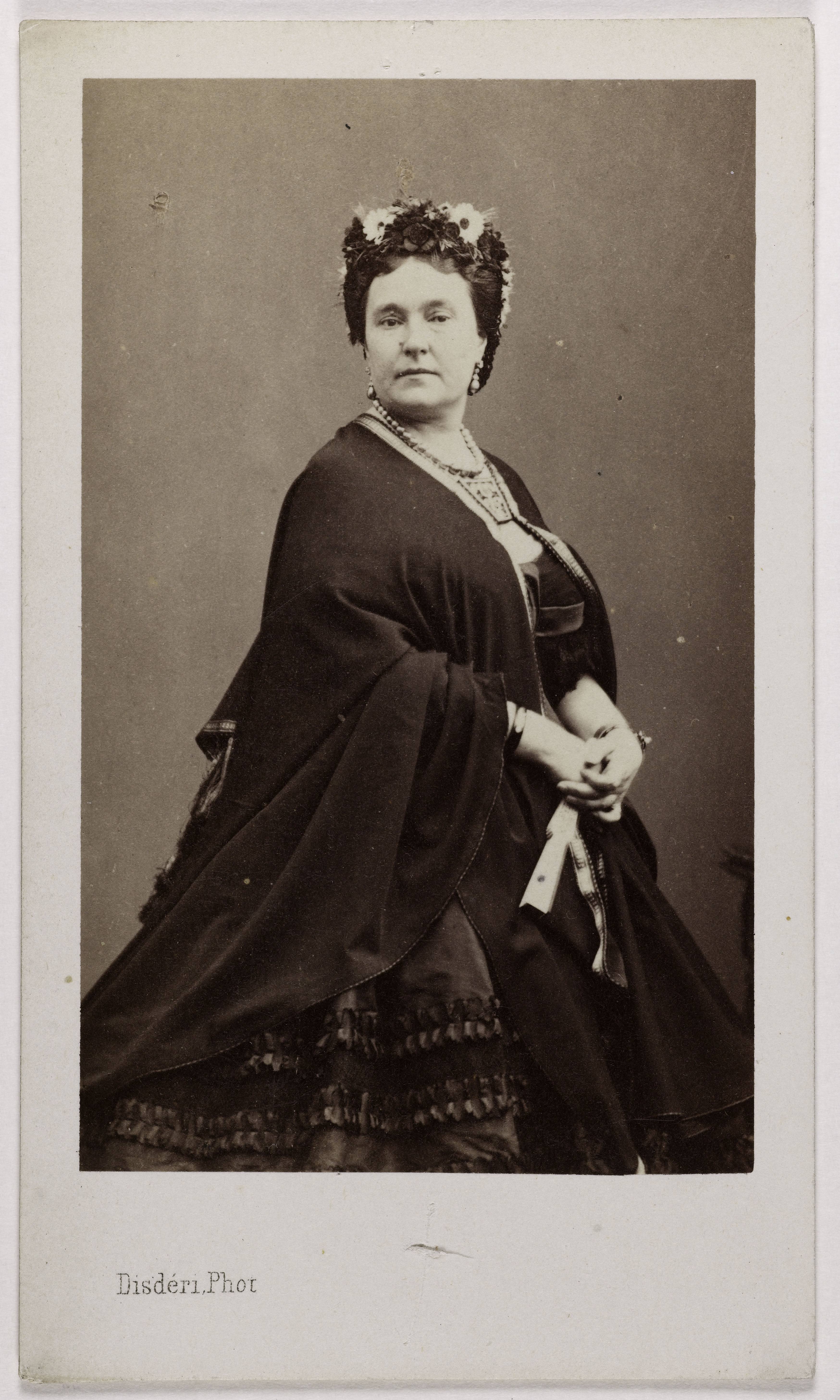 André-Adolphe-Eugène Disdéri, Portrait de la Princesse Mathilde Bonaparte (Princesse de Demidoff), (1820-1904)