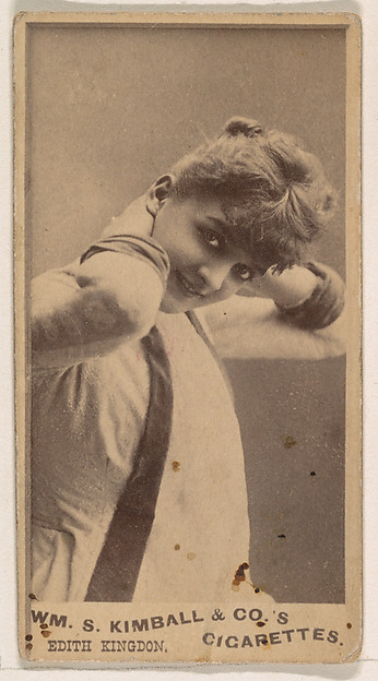 William S. Kimball & Company, Edith Kingdon, from the Actresses series (N203) issued by Wm. S. Kimball & Co.