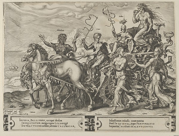 Cornelis Cort, The Triumph of Envy, from The Cycle of the Vicissitudes of Human Affairs, plate 4