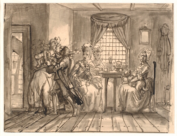 Wilhelm Marstrand, Rådsherreindernes besøg hos Geske