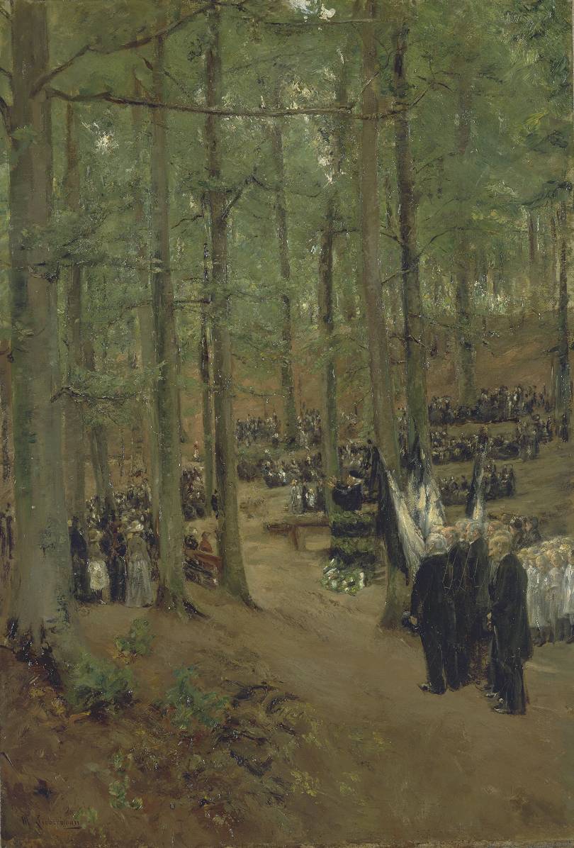 Max Liebermann, Memorial Service for Kaiser Friedrich at Kösen