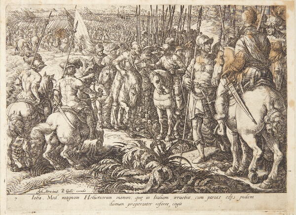 Hendrick Goltzius, Giovanni de' Medici hjemsender de schweiziske lejetropper