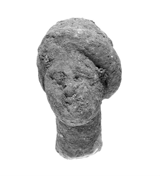 Unknown, Head with Melon Coiffure and Wreath