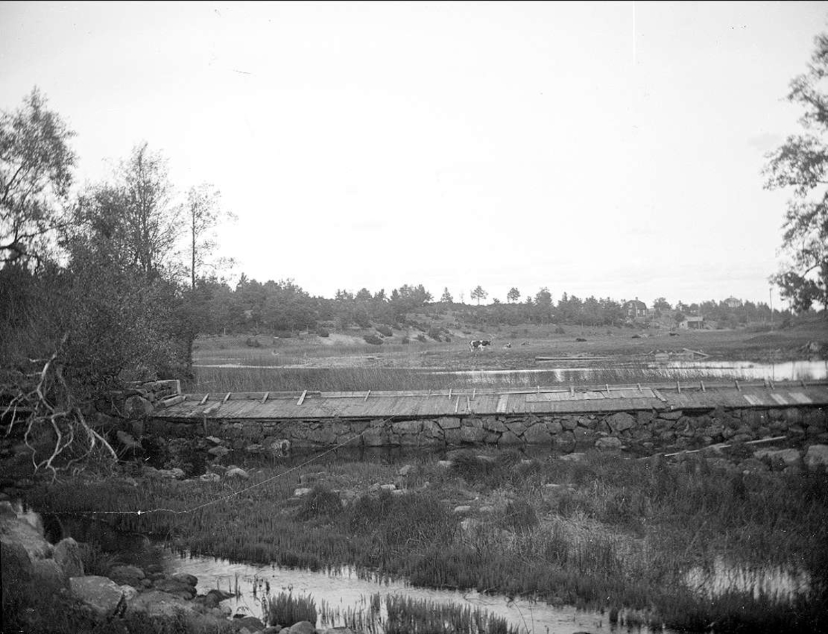 August Fredrik Schagerström, "Gamla Upsala - Ärentuna, Fyrisån vid Ekeby kvarn" september 1917