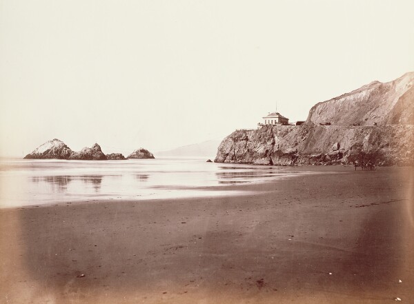 Carleton Watkins, [The Cliff House from the Beach]