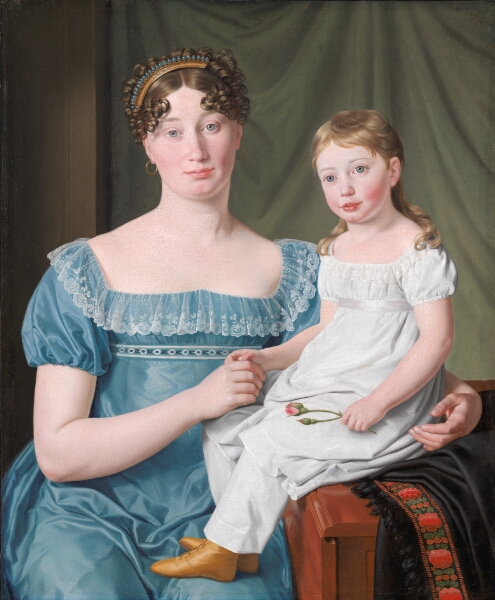 C.W. Eckersberg, Kammerherreinde Sophie Hedvig Løvenskiold og hendes treårige datter Berthe Henriette