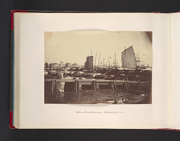 John Thomson, Chinese Junks Sampans, Shanghai River