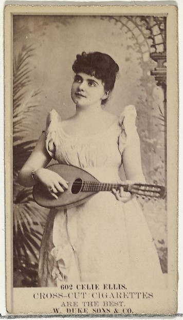 W. Duke, Sons & Co., Card Number 602, Celia Ellis, from the Actors and Actresses series (N145-3) issued by Duke Sons & Co. to promote Cross Cut Cigarettes