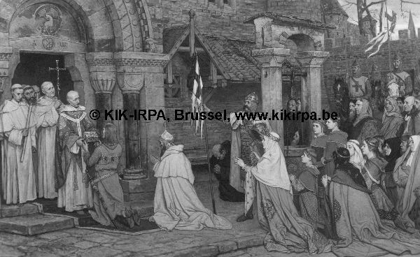 Albrecht De Vriendt, Thierry of Alsace Brings the Holy Blood to Bruges