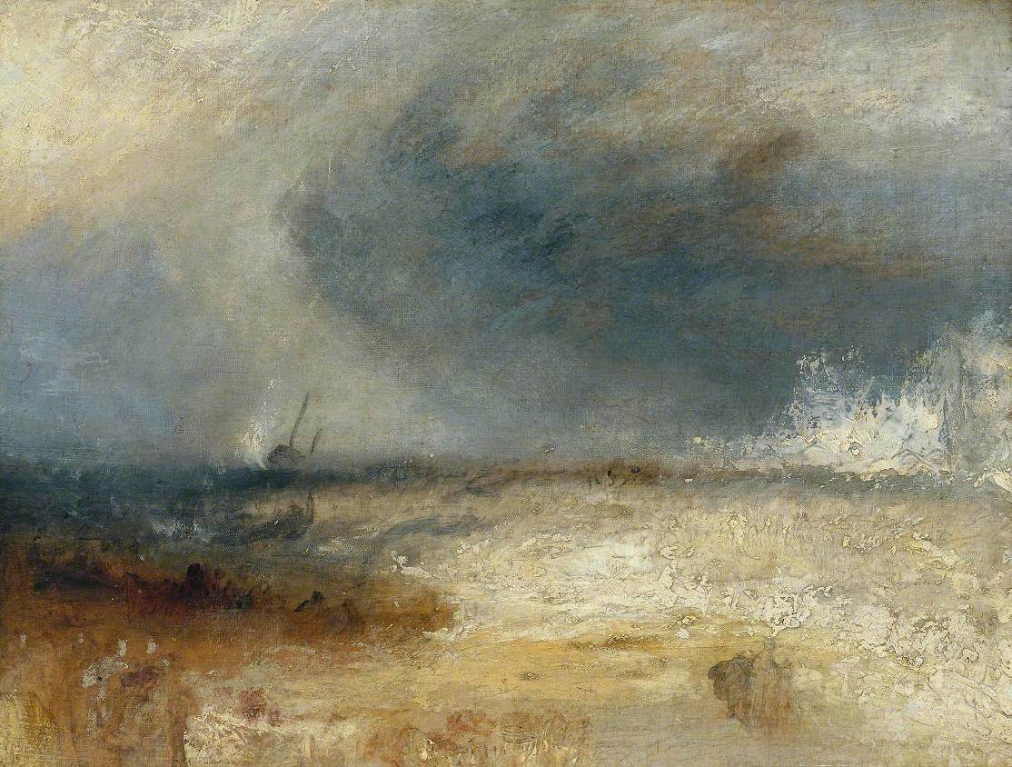 J. M. W. Turner, Waves Breaking on a Shore