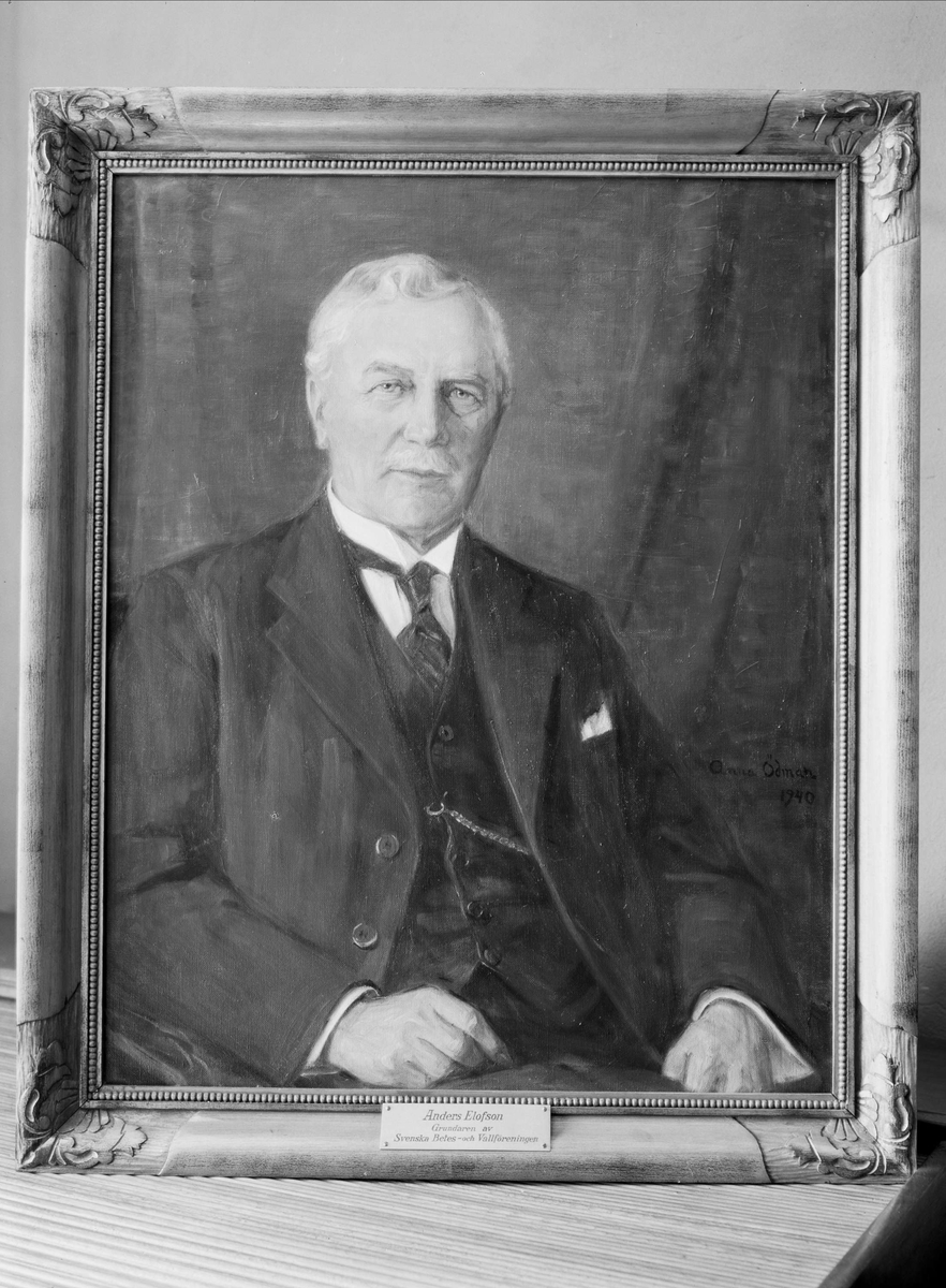 Paul Sandberg, Oil painting - Anders Elofson, the founder of the Swedish Bethes- and Vallförening