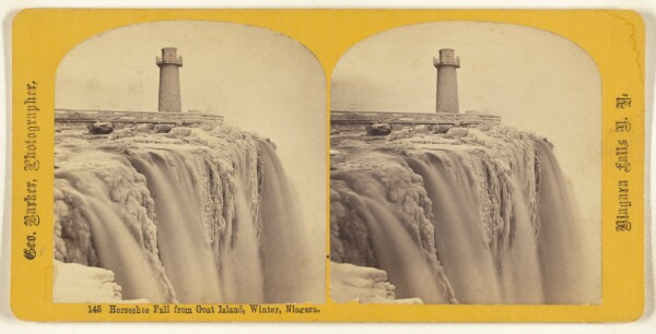 George Barker, Horseshoe Fall from Goat Island, Winter, Niagara.
