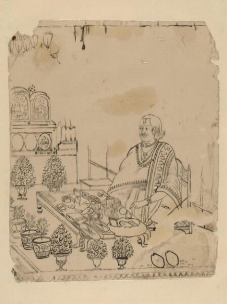 Unknown, One of forty-five drawings of Muharram scenes, occupations, festivals and ceremonies.