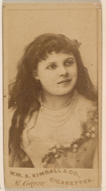 William S. Kimball & Company, M. Guerre, from the Actresses series (N203) issued by Wm. S. Kimball & Co.