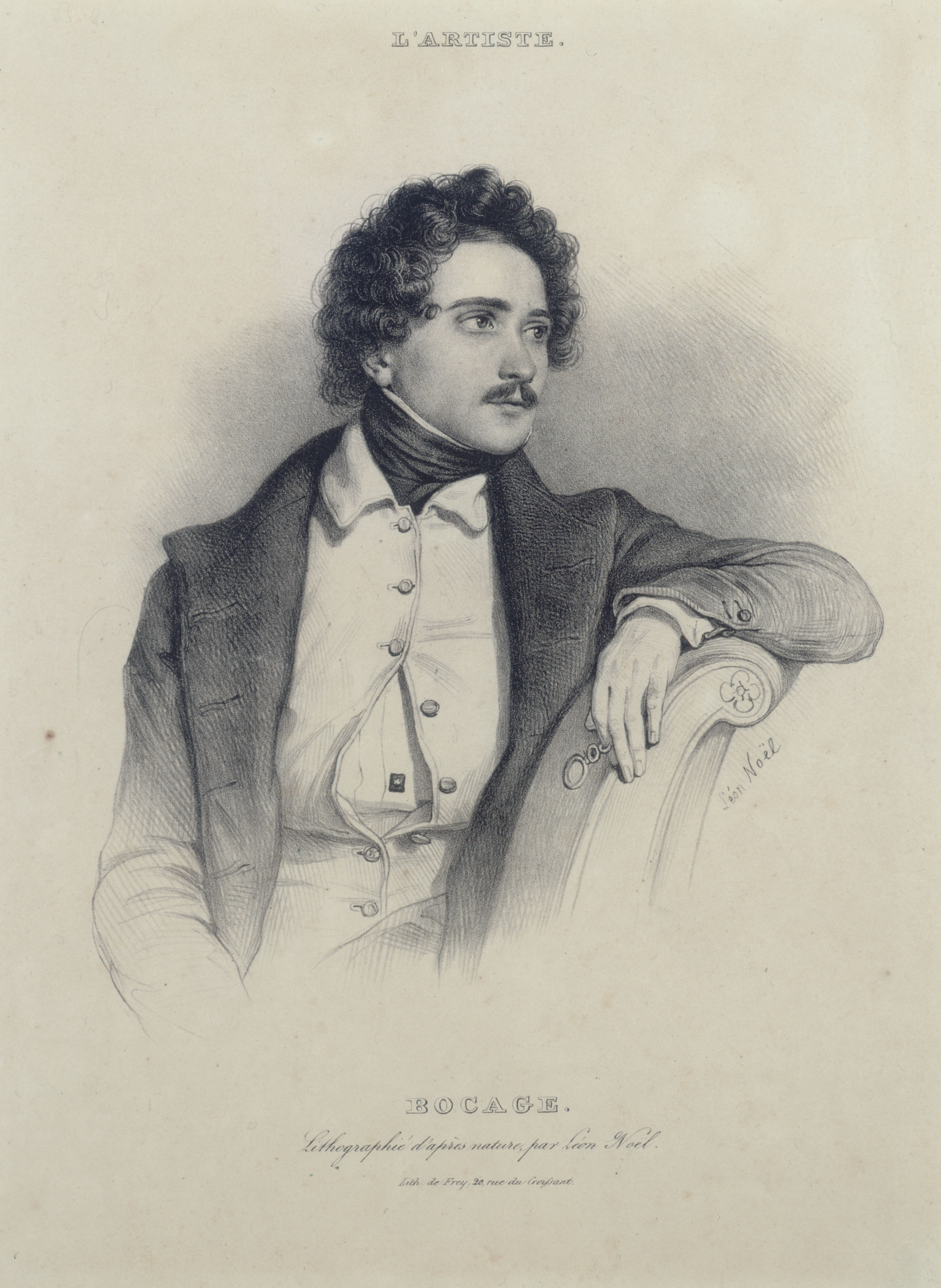 Alphonse Léon Noel, Portrait de Bocage