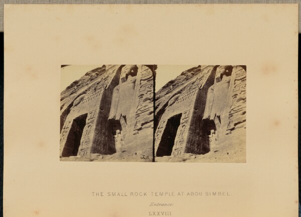 Francis Frith, The Small Rock Temple at Abou Simbel. Entrance
