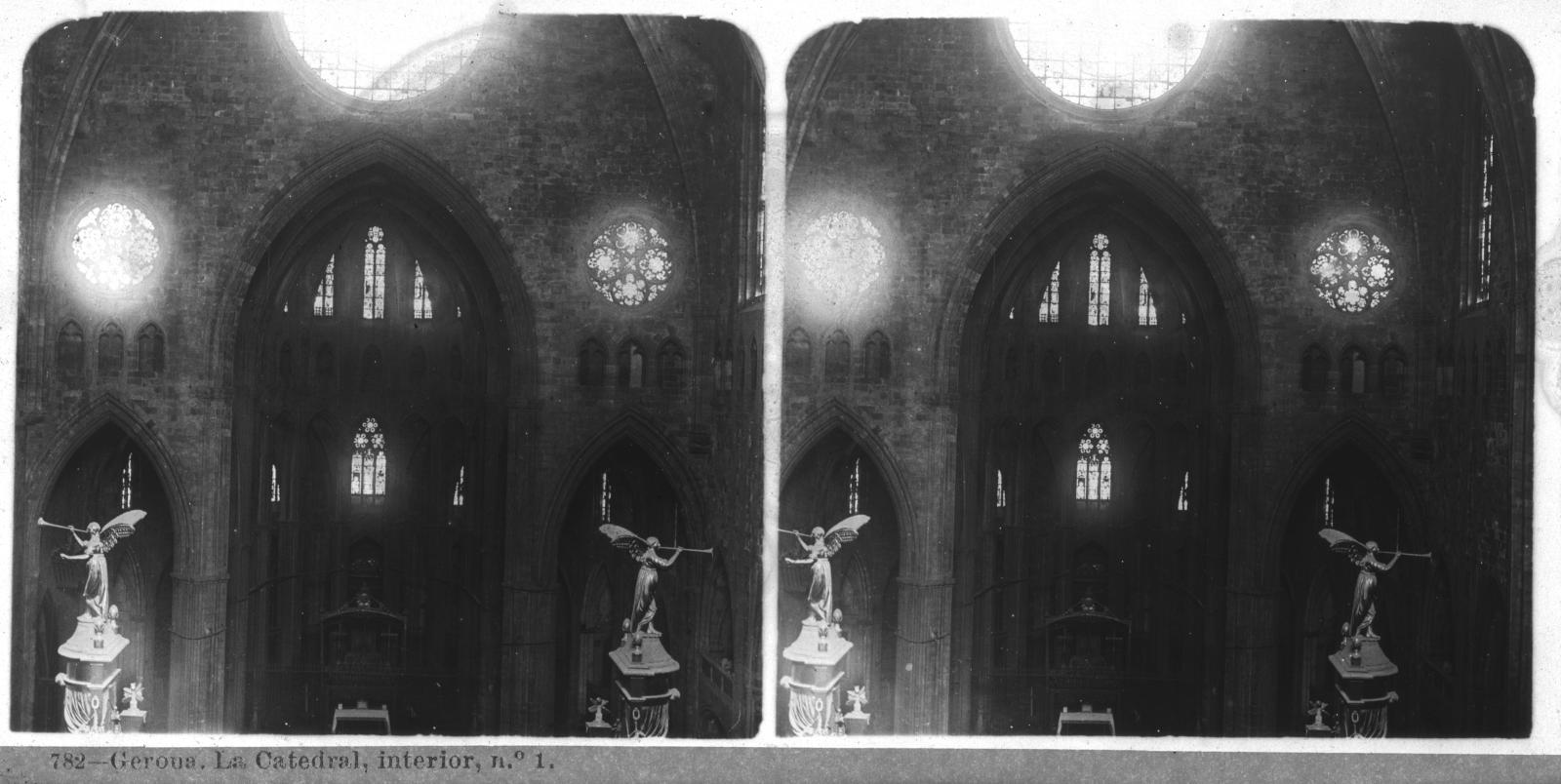 Desconegut, 782 - Gerona. La Catedral, interior, nº1