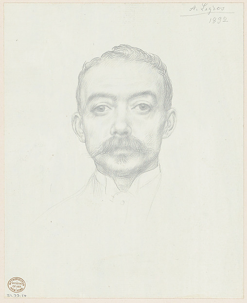 Alphonse Legros, Portrait of Edward D. Adams