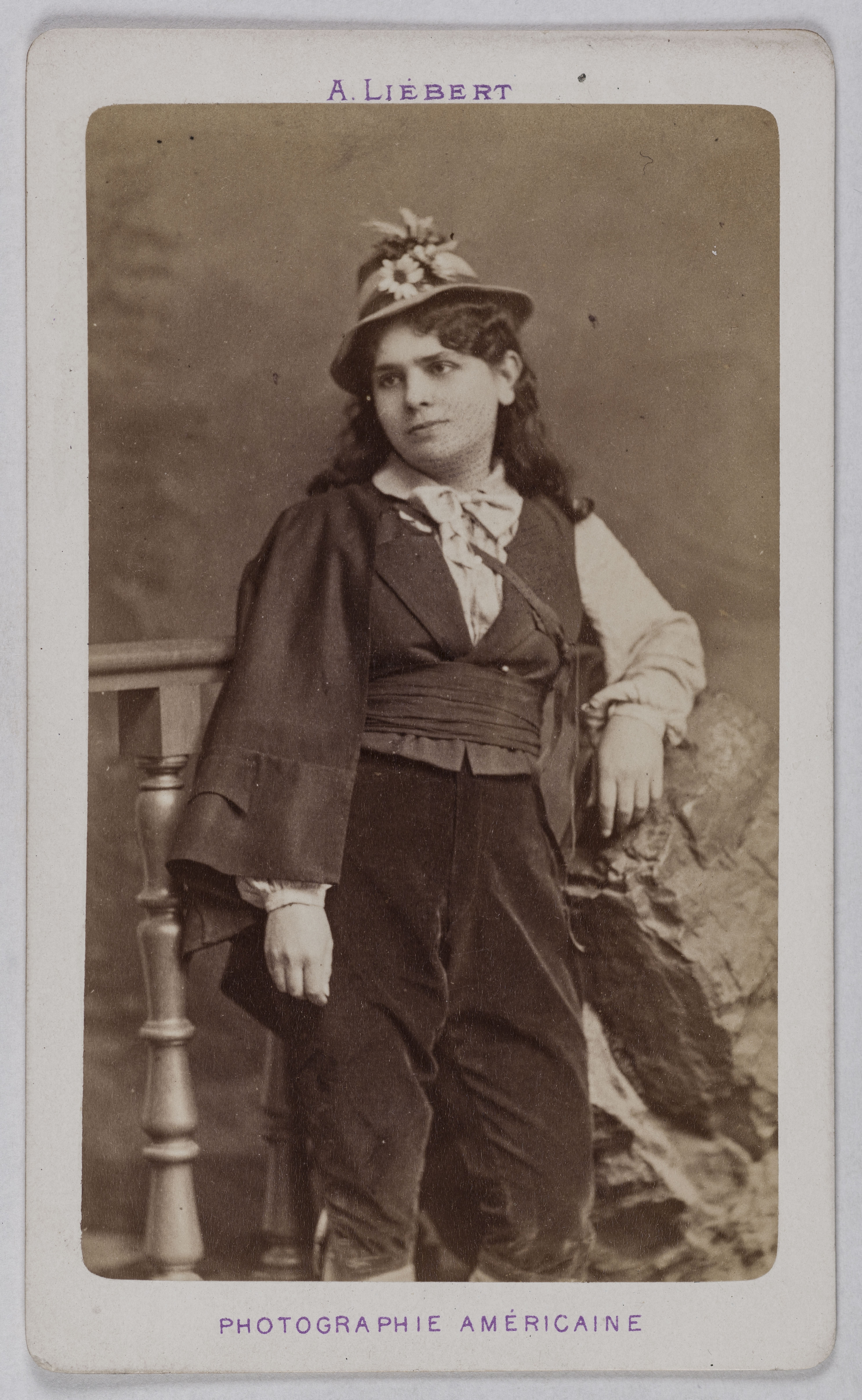 Alphonse Liébert, Portrait de Célestine Galli-Marié (née Marié, épouse Galli), (1840-1905), (chanteuse lyrique)