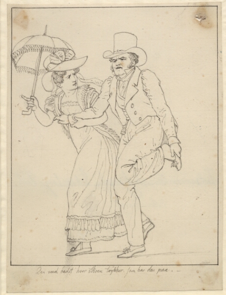 C.W. Eckersberg, Et pyntet par på spadseretur
