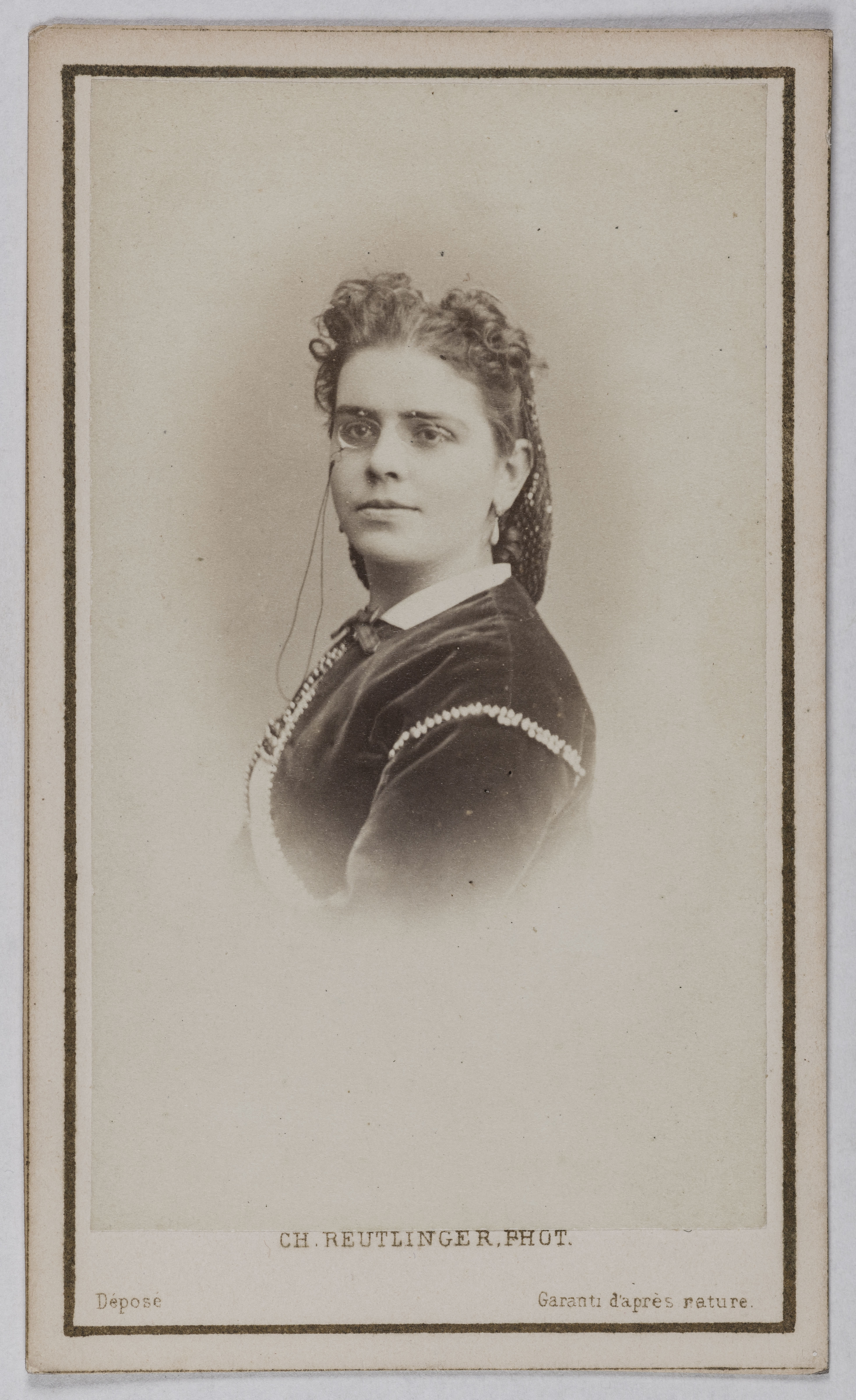 Charles Reutlinger, Portrait de Célestine Galli-Marié (née Marié, épouse Galli), (1840-1905), (chanteuse lyrique)