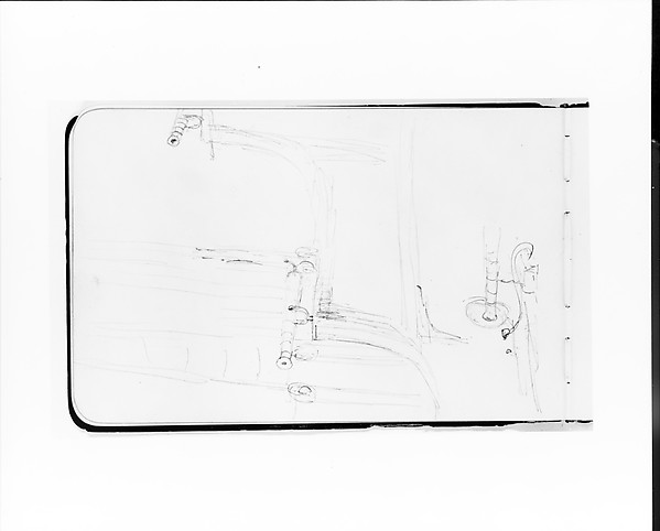 Albert Bierstadt, Sketches of Telescopes on a Ship's Deck (from Sketchbook)